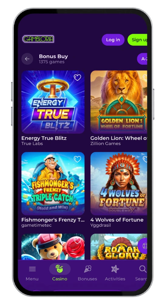 Gambloria online
